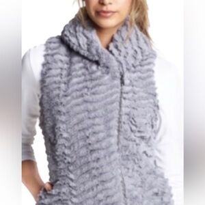 Patagonia Soft Gray Faux Fur Vest adorable and cozy absolutely Adorable